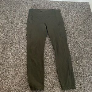 Lululemon Olive Fast and Free Leggings